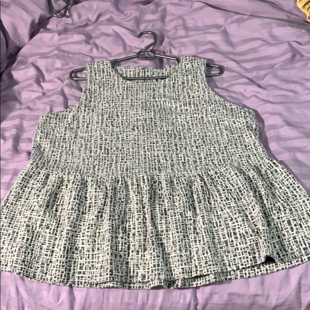 Peplum tank from Anthropologie